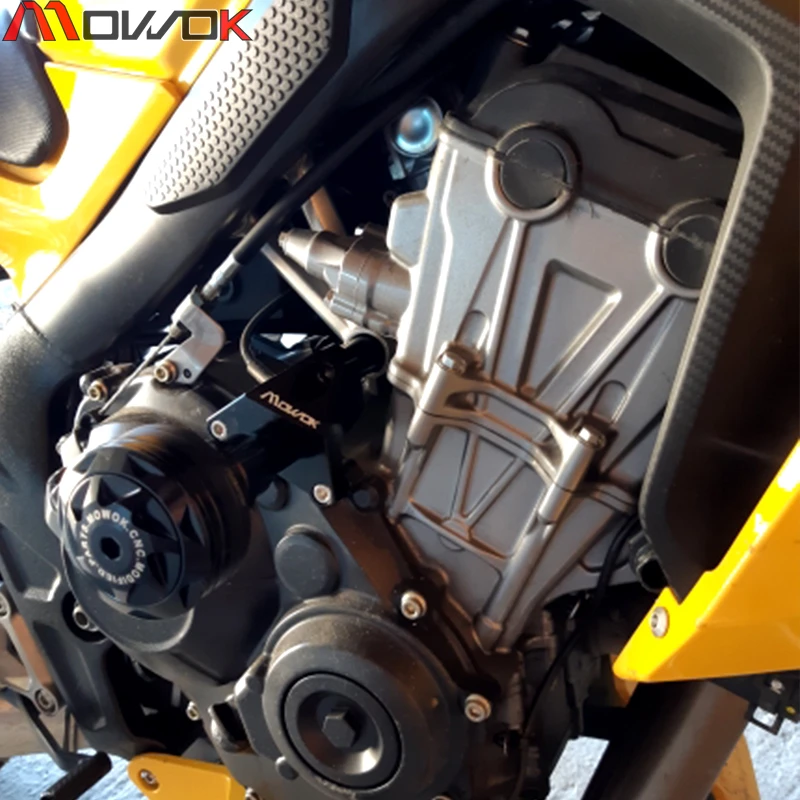 Для Honda CB650R CBR650R- Мотоцикл с ЧПУ алюминиевая ползунок рамка Слайдеры защита двигателя защитная крышка защита от падения