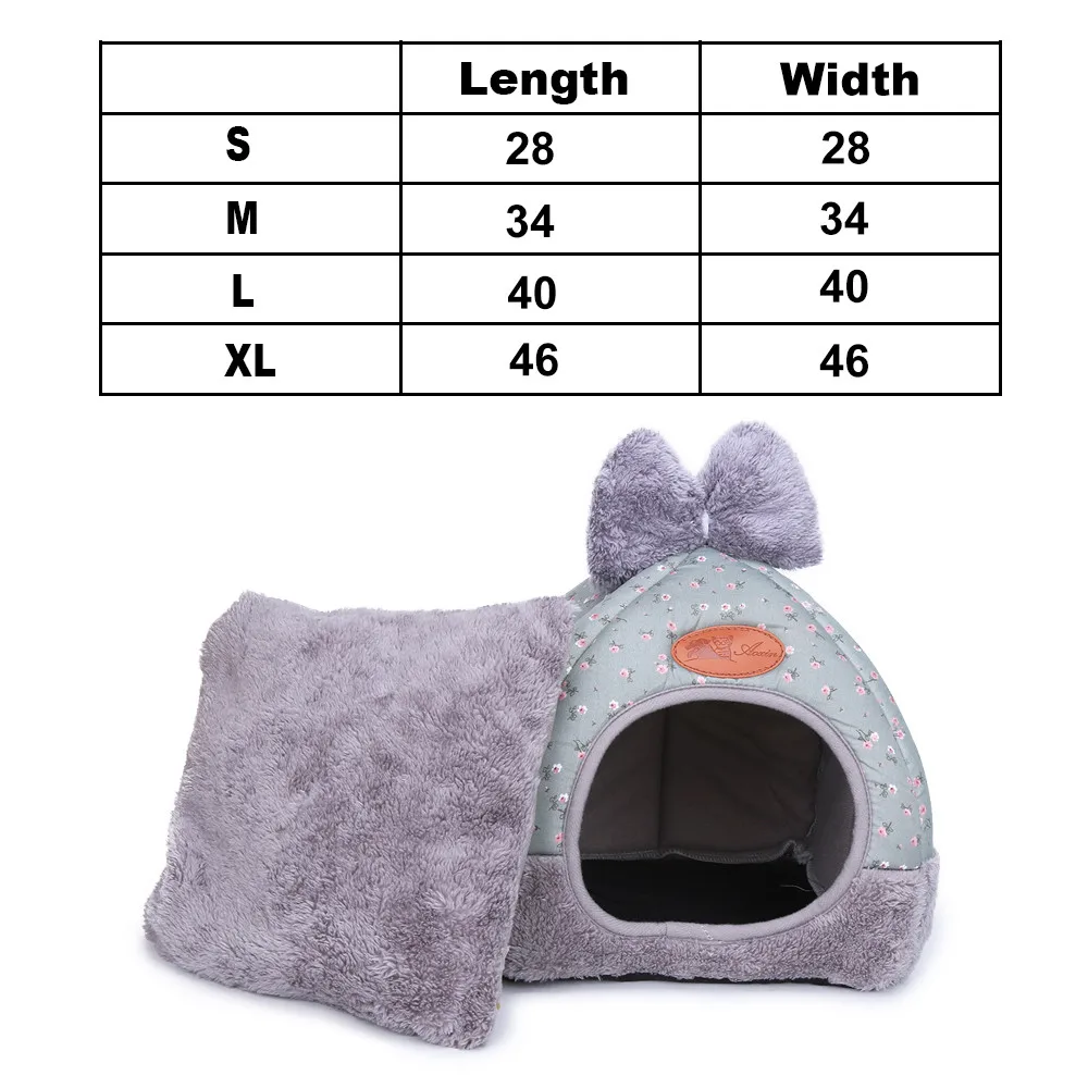 Grey Small Dog Bed Кровати для кошек и собак для маленьких и средних животных, кровати для кошек, кровати для собак, домик для собак, диван, согревающий домик для собак, зимняя Конура для щенков, BD0153 - Цвет: Grey Small Dog Bed