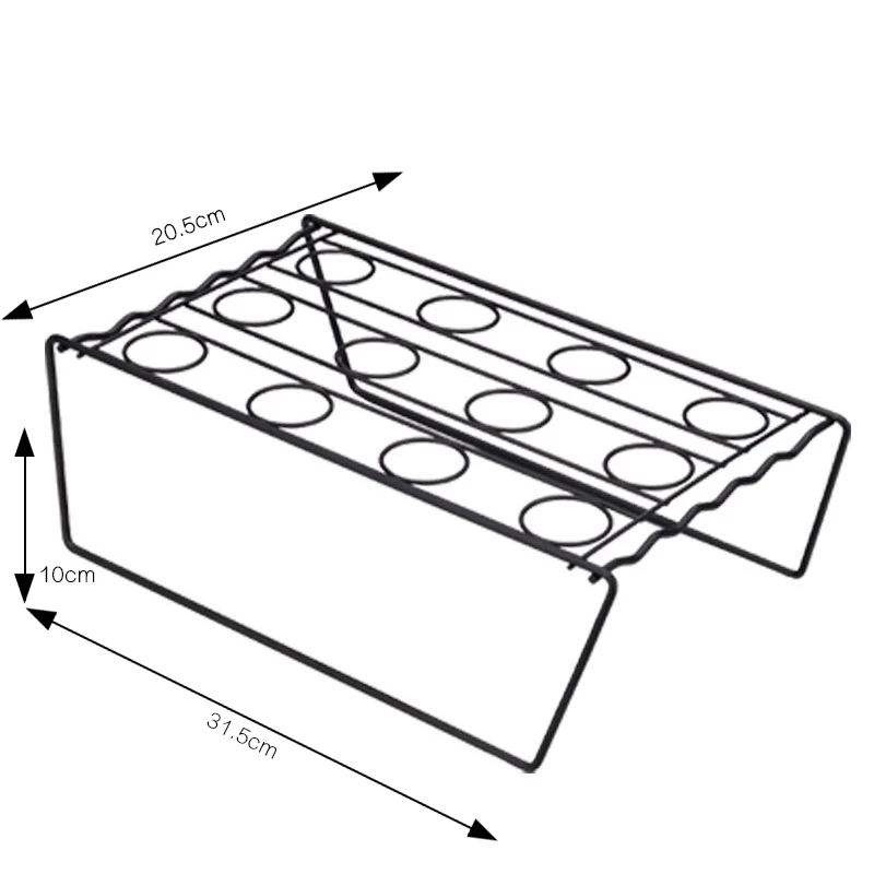 Diy Ice Cream Cone Holder Stainless Steel Ice Cream Cone Display Rack Baking Cake Cupcake Cooling Tray Rack Holder Stand ice cream cone holder