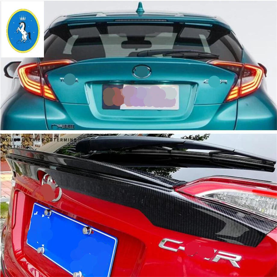 Yimaautotrims авто аксессуар багажника спойлер багажника задний спойлер двери крыла крышка отделка комплект ABS для Toyota C-HR CHR