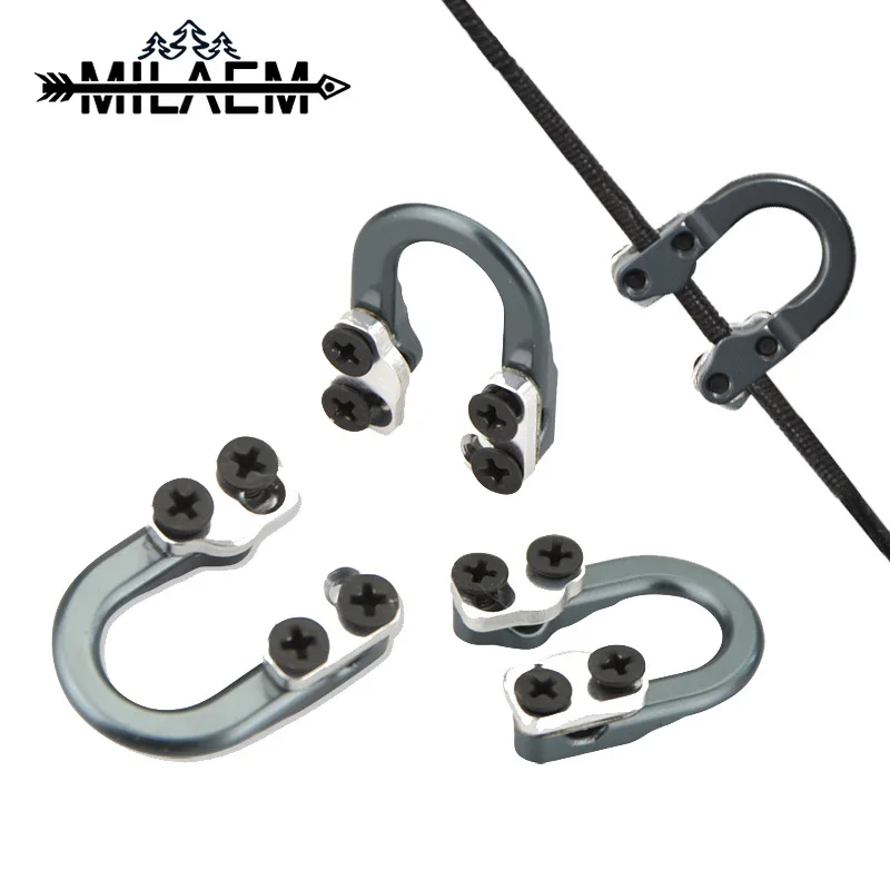 

Archery Compound Bow D Loop Ring Aluminum U Nock Bowstring Safety Rope Bow Release Buckle Outdoor Hunting Archery Accessories