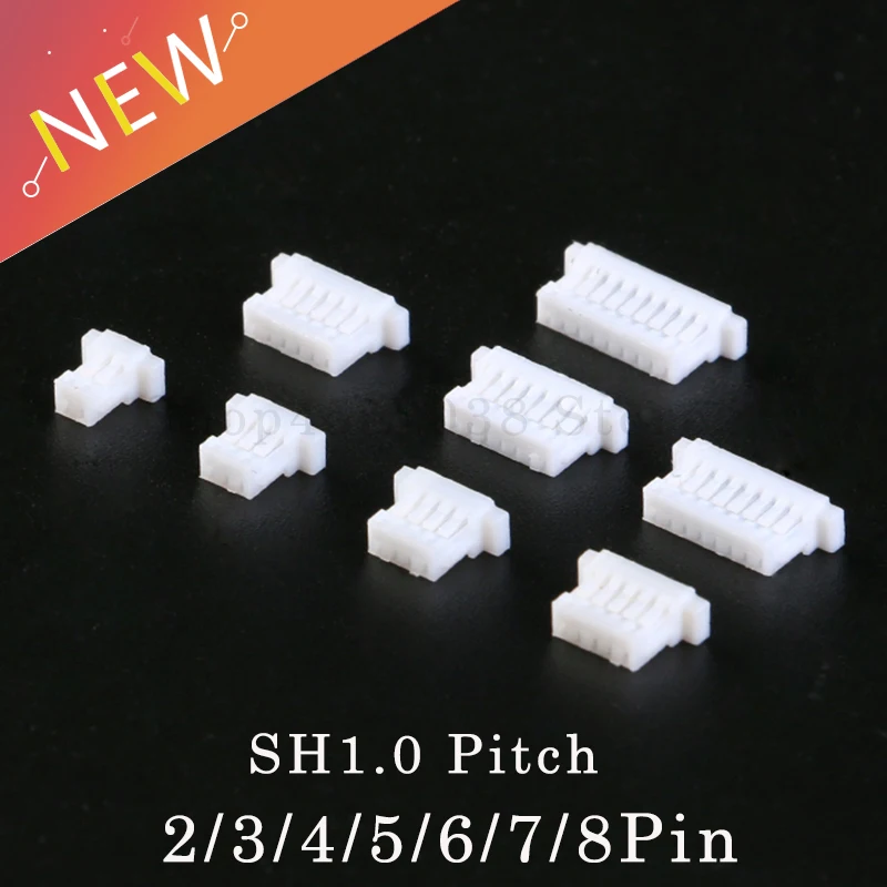 50 шт. шаг SH1.0 мм корпус разъема 1 0 JST 2/3/4/5/6/7/8/9/10 Pin Корпус|Соединители| |