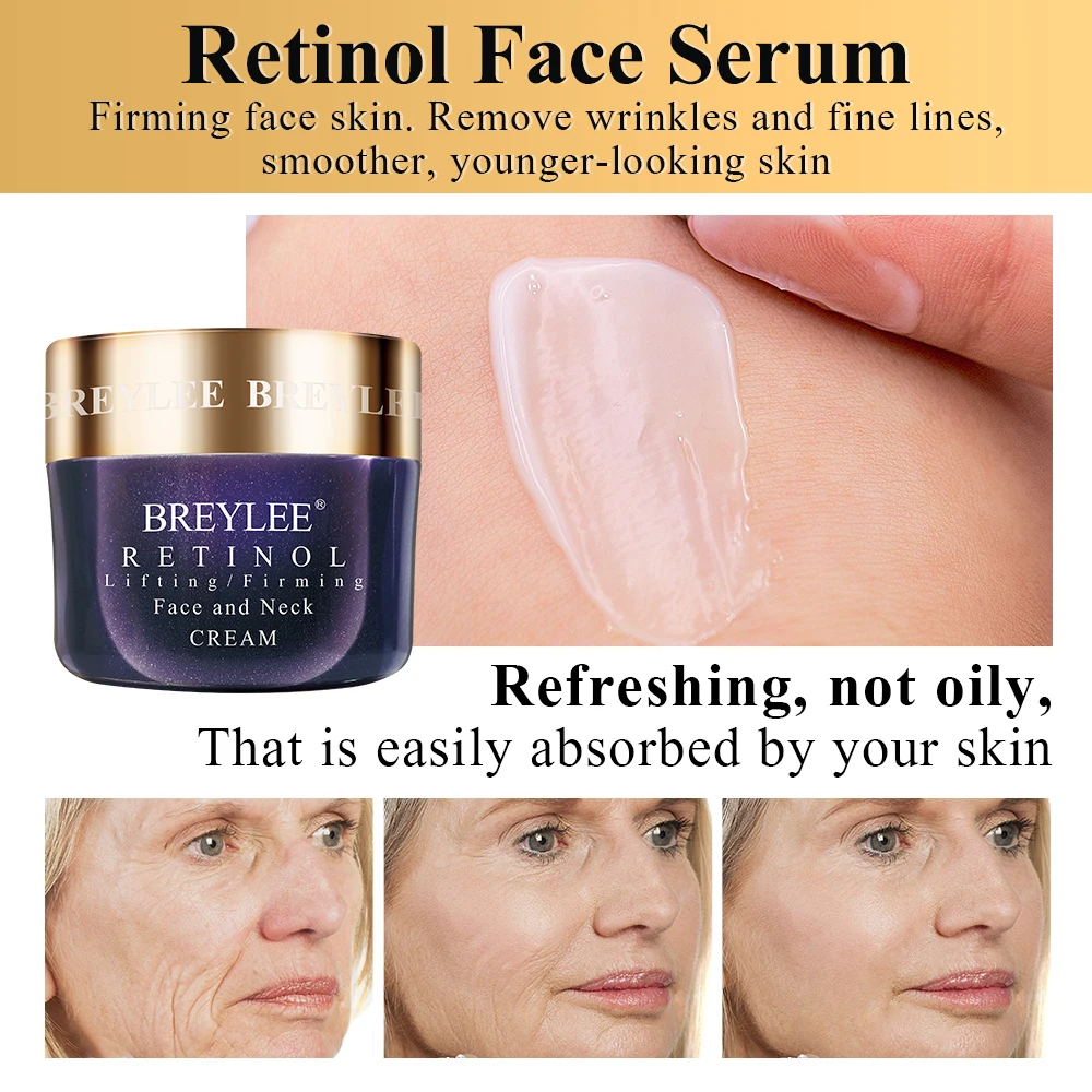 BREILEE Retinol Essence Eye Face Cream Moisturizing Skin Care Set 3PCS 5