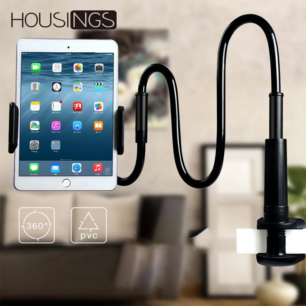 

Universal 360 Rotating Flexible Desktop Holder For Phone Mount Stand Long Arm Gooseneck Clamp Aluminum Alloy Bracket For iPhone