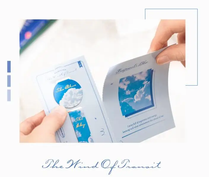 1set Magnetic Bookmarks Magnet Book Mark Landscape Clouds Simple Paper Book Clip Magnetic Material Bookmark School Supplies