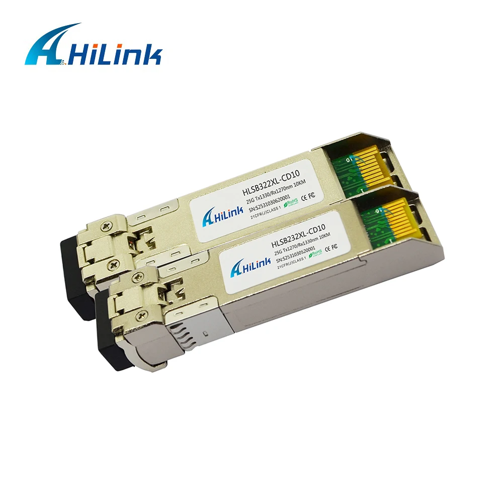 fiber optic quick connector Free shipping! Compatible 25G SFP28 BiDi Tx1330/Rx1270nm 10km Optical Module dual band router Fiber Optic Equipment