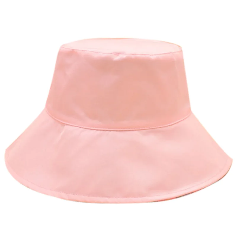 

Fisherman Hat Women Female Simple Lattice Double-Sided Basin Cap Male Summer Outdoor Sun Shade Couple Hat Men Bucket Hat Beanies