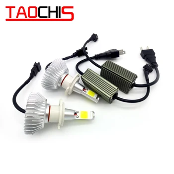 

12v 40w Auto Car LED Headlight H1 H3 H7 H8 H9 H11 H4 9005 9006 880 881 COB 6000k White Waterproof Bulb Foglight Pure White