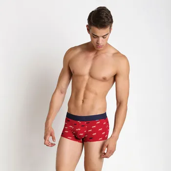 

PINK HEROS Cotton Boxers Men Boxer Homme Underwear Boxer Shorts Print Stripes Men Underpants For Men Boxers cueca masculina