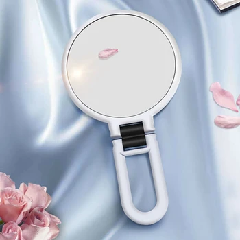 

Magnifying Handheld Beauty Mirror Travel Folding Handable Makeup Mirror 10X