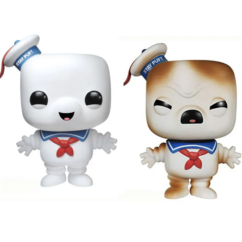 New Vintage Ghostbusters Figures Toys Stay Puft Marshmallow Man Smile Anger Sailor Figuras Dolls Brinquedos Kids Cosplay Gift 10cm (1)