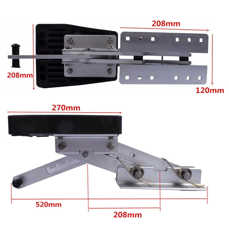 Судовая лодка алюминиевый подвесной мотор Кронштейн вспомогательный сверхмощный 7,5-20HP