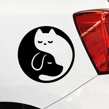

Cute Yin and Yang Car Wrap Decals Vinyls Decals Fashion Creative Car Full Body Head Styling Stickers