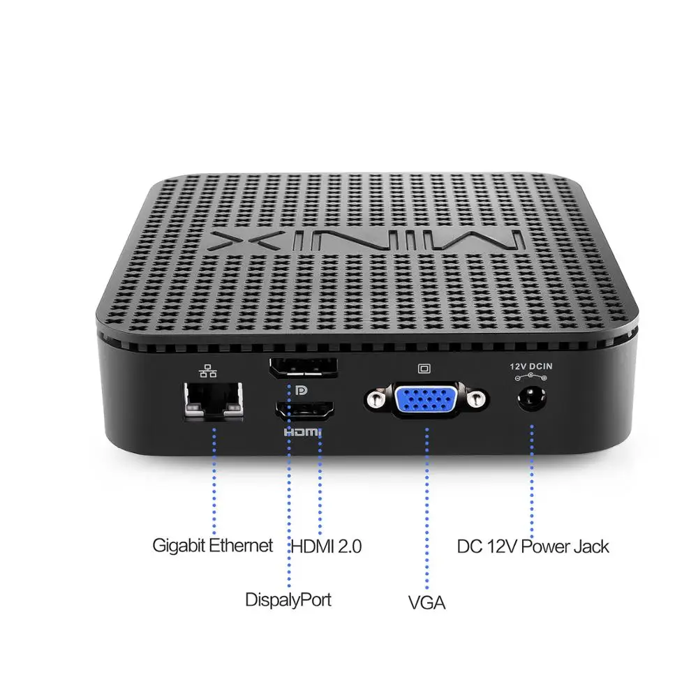 MINIX NEO G41V-4 Intel Gemini Lake N4100 Ultimate безвентиляторный мини-ПК Windows 10 Pro с тройным дисплеем расширяемый мини-ПК для хранения