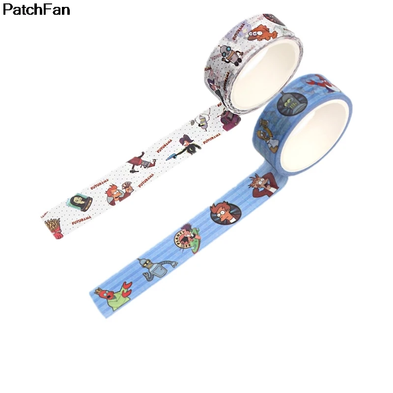 20 шт./лот Patchfan futurama малыш мультфильм альбом книга DIY Скрапбукинг клей васи маскирующая лента принт шаблон стикеры A2383