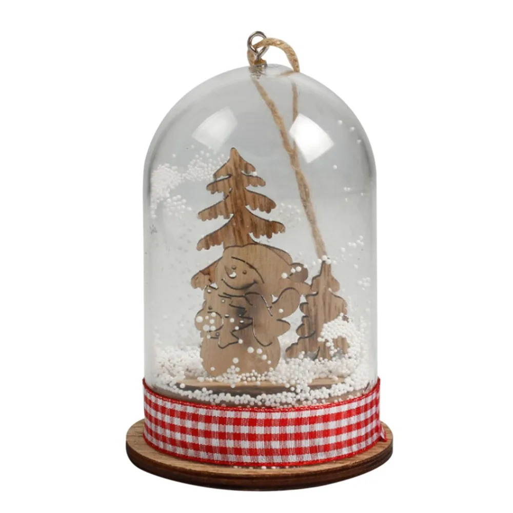 

Christmas Hanging Ornament Micro Landscape With Light Christmas Tree Decorations For Home Party Decor Gift Festival Supplies