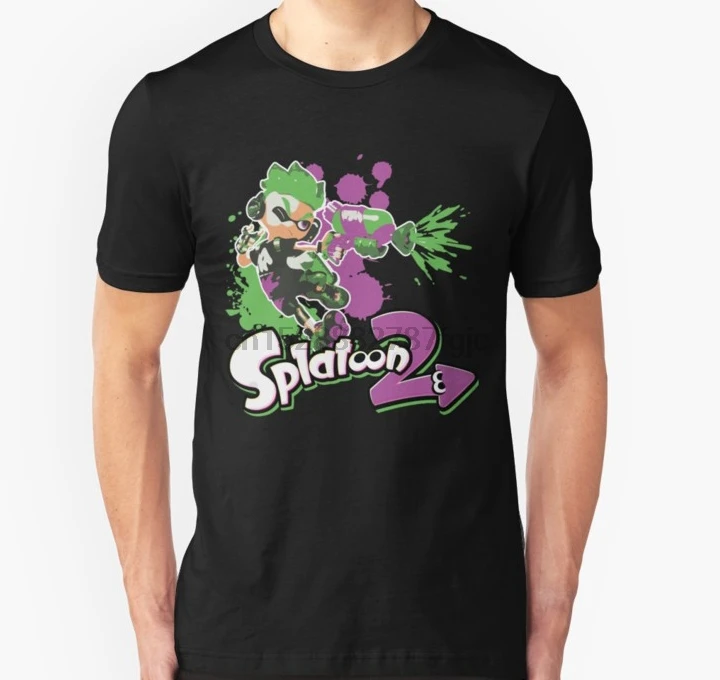 Мужская футболка Splatoon 2 Inkling Boy унисекс wo футболки Топ|Футболки| |
