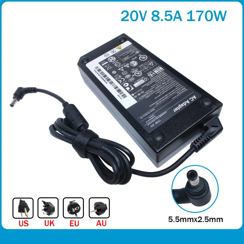 Очень большой адаптер зарядное устройство для lenovo 20V 8.5A 170W 0A36227 57Y6549, 57Y6547, 57Y6556, 41A9734, 41A9732, ADP-120L