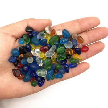 

Wholesale 50g 7-10mm Colorful Gravel Coloured Glaze Crystal Buddha Aquarium Stones Decor Quartz Crystals