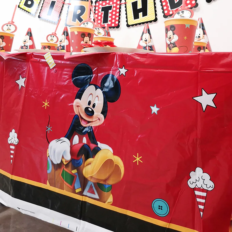  Red Mickey Party Supplies Disposable Tableware Wedding Invitations Party Toys Paper Plates Baby Boy - 4000143781784