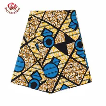 Последние Анкара Африканский настоящий воск принты ткань Binta настоящий воск высокое качество африканская ткань PL384