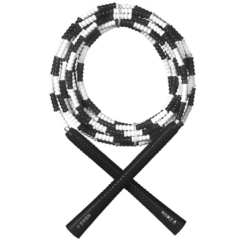 

Jump Rope Soft Beaded Segment Skipping Rope Adjustable Tangle-Free Fancy Rope Workout Fitness Training Rope Plastic Handle 1PC