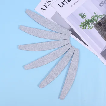 

50 Pcs Nail Files Crescent Shaped Double-sided Polish Sanding Emery Board Manicure Tools Nail Buffers for Women Girls