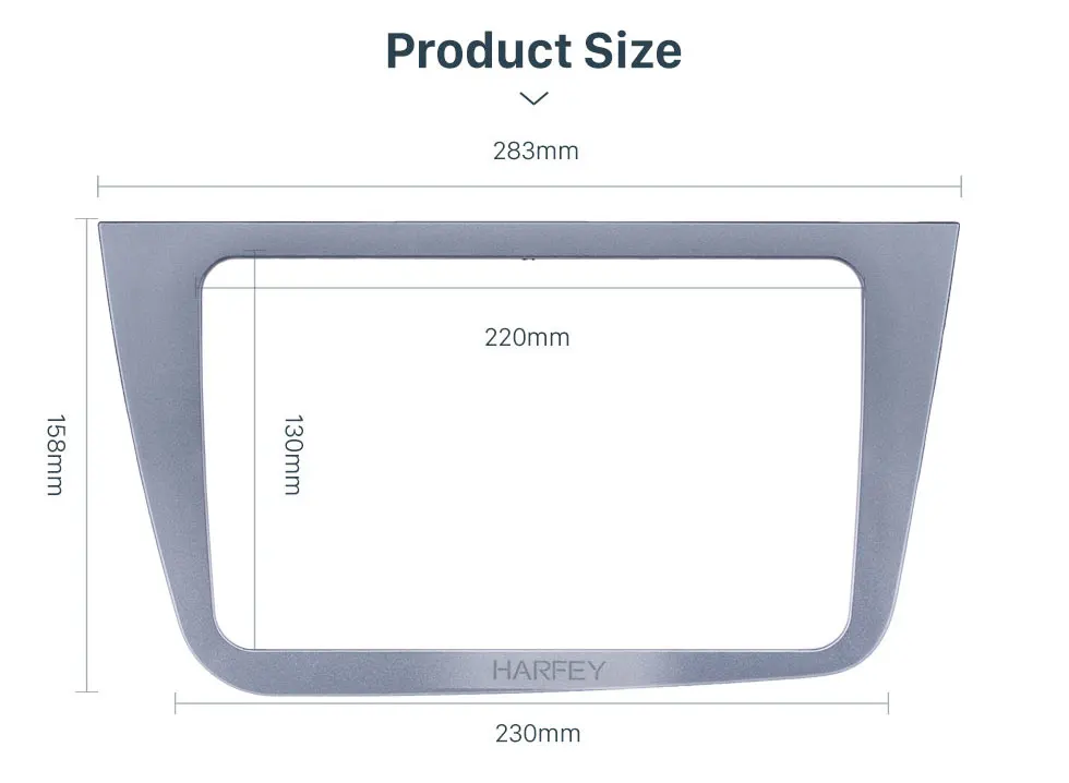 Harfey 220*130 мм Автомагнитола для 2004+ сиденье ALTEA RHD стерео приборная панель Авто Аудио крепление рамка Монтажная панель комплект отделка