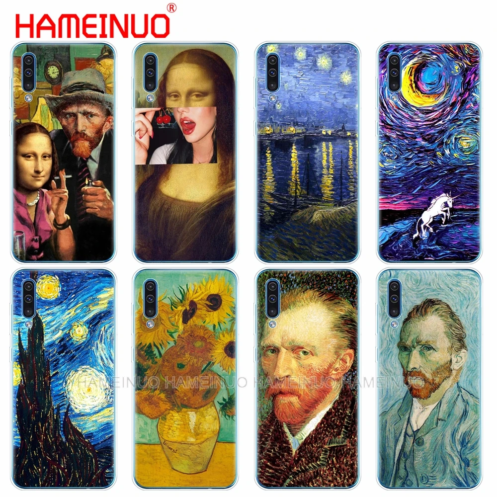 silicon phone cover case for Samsung Galaxy S10 E PLUS A10 A20 A30 A40 A50 A70 A10E A20E M20 coque bumper Van Gogh Starry Night | Мобильные