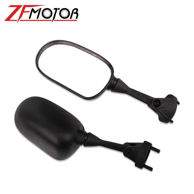 Rear Wing View Side Glass MIRROR Black Rearview Mirrors for Kawasaki Ninja ZX-6R ZX6R 2005-2008 ZX-10R ZX10R 2004 2007 2006 2005 5