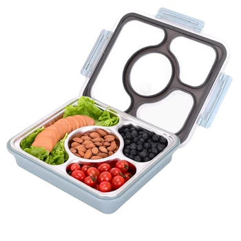 

1200 Ml Lunch Box Stainless Steel Bento Boxes Leak Proof Eco-Friendly Microwave Dinnerware Food Storage Container Lunchbox Kitch