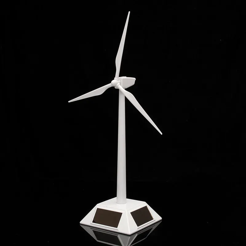 Пластик модель солнечной энергии ветряная мельница ветровой турбины Настольный Декор наука игрушка