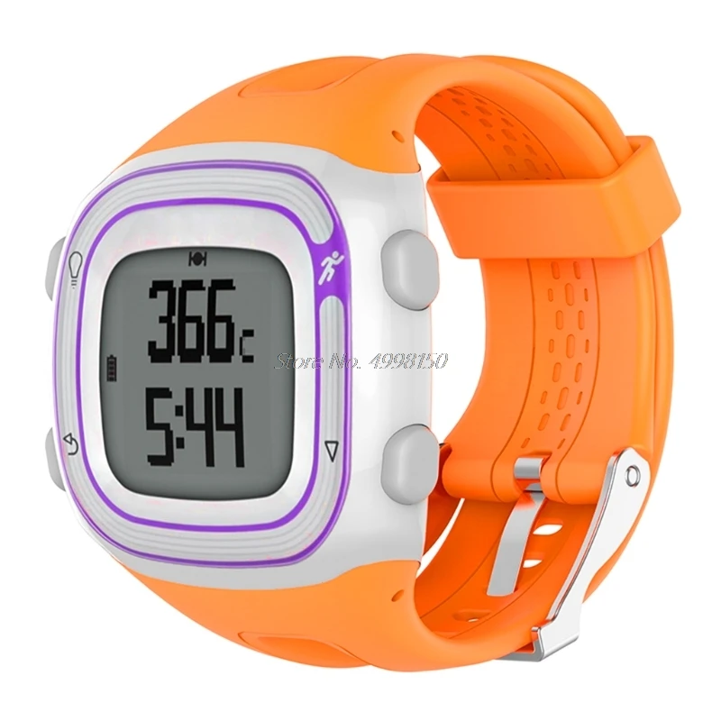 22 см 25 силиконовый спортивный браслет ремешок для Garmin Forerunner 10 15 GPS Smartwatch сменный