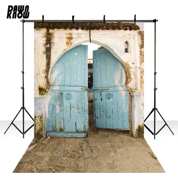 

DAWNKNOW Wood Door Vinyl Photography Background For Newborn Mud Photo Shoot Backdrop For Wedding Photo Studio F1557