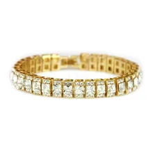 Хип-хоп ледяной модный трехмерный браслет с черепом, цепочка серебряного цвета с большой пряжкой, циркониевый браслет для пары, ювелирные изделия