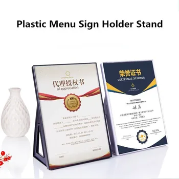 

A4 L Shape Three Use Ways Plastic Picture Photo Poster Display Frame Menu Letters Documents Sign Holder Stand Case