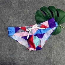 Плавательные мужские трусы с принтом, обтягивающие Полиэстеровые пляжные шорты, купальный костюм