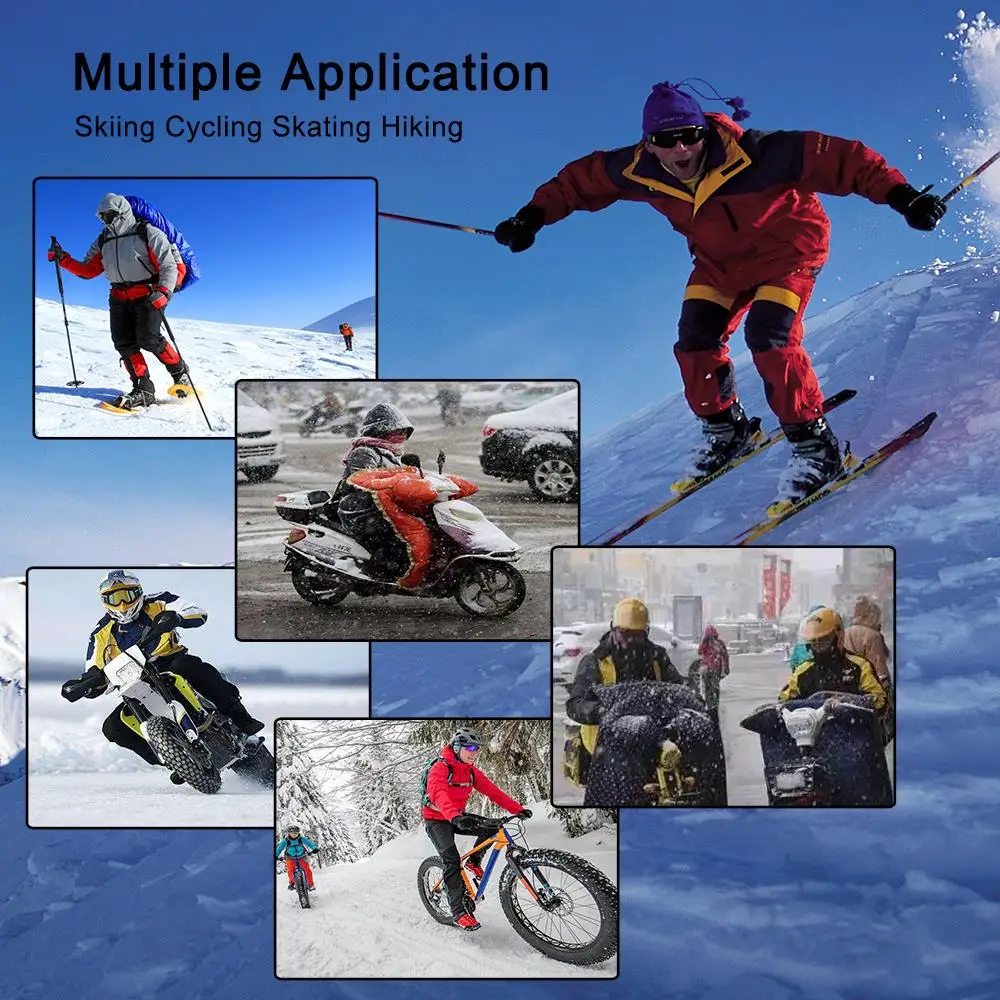 Motorcycle Mask Fleece Thermal Face Mask Keep Warm Moto Riding Balaclava Motorbike Biker Winter Windproof Ski Mask Men Women