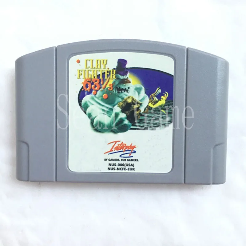High EUR PAL Quality Customer Cartridge Clay Fighter Card for 64 Bit Video Game Console | Электроника