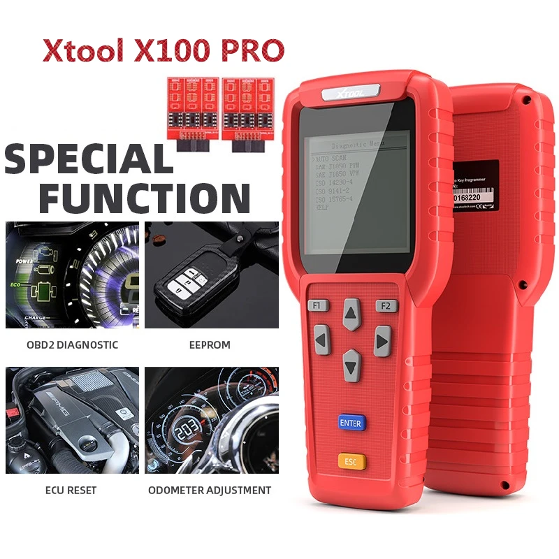 Xtool X100 Pro OBD2 автоматический ключ программист Регулировка пробега в том числе EEPROM считыватель кодов с бесплатным обновлением obdstar x100 pro xtool