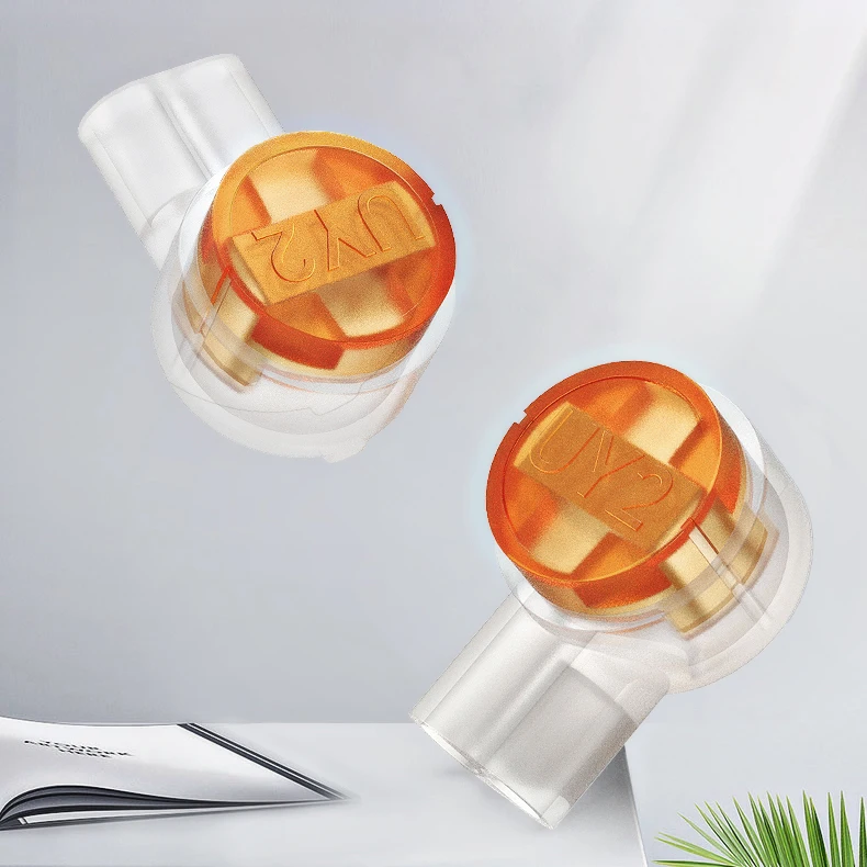 AMPCOM 100PCS Rj45 Connector Crimp Connection Terminals K2 Connector Waterproof Connectors K2 Network Cable Terminals