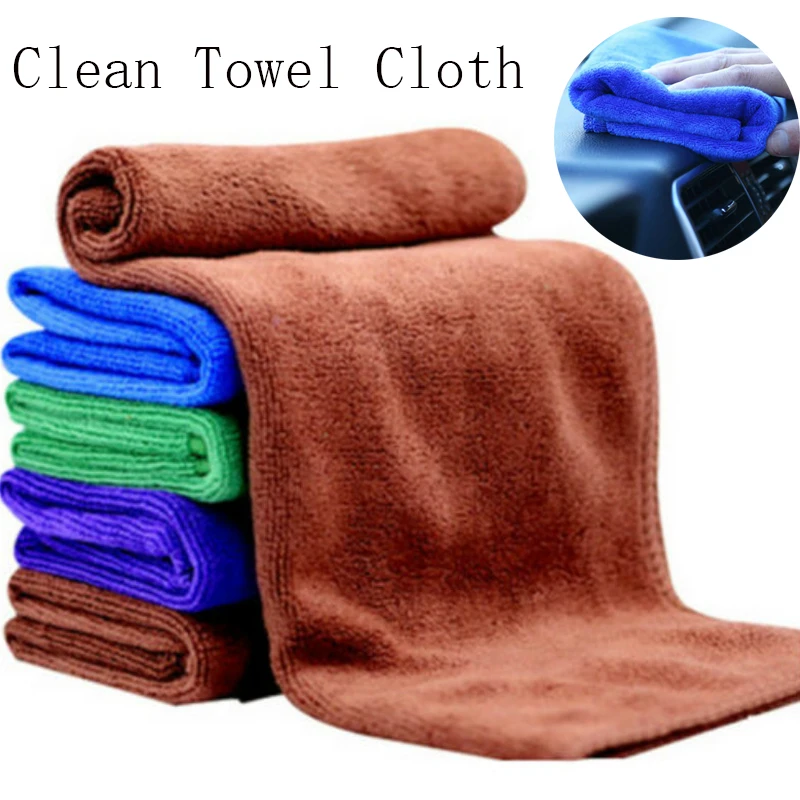 4/10pcs 20x20cm Microfiber Towel Cloth Cleaning Car Washing Glass Household | Дом и сад