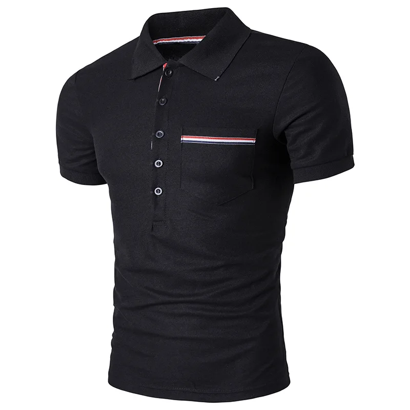 Doxvhd трендовая Мужская рубашка поло, мужская деловая и повседневная мужская рубашка поло с коротким рукавом, дышащая рубашка поло, брендовая одежда, M-XXXL