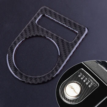 

beler Car Carbon Fiber Console Gear Shift Box Panel Cover Trim Fit for Jaguar XE XF XJ F-PACE