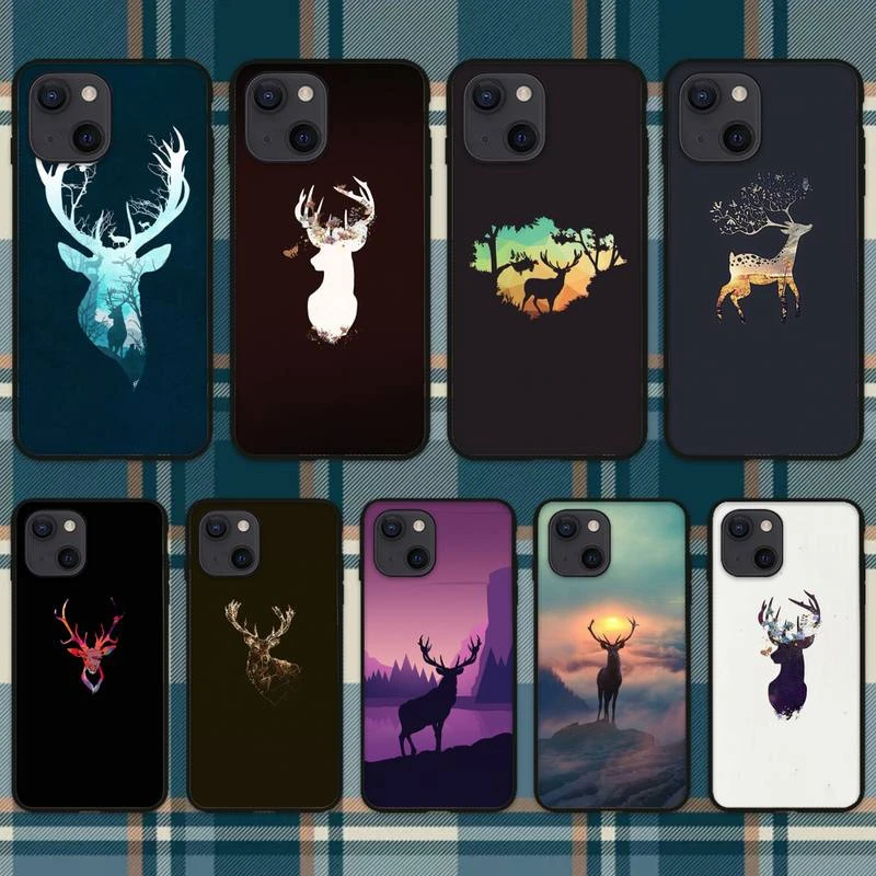 Deer hunting Coque Shell Phone Case For iPhone 11 12 Mini 13 Pro XS Max X 8 7 6s Plus 5 SE XR Shell iphone 11 Pro Max  case