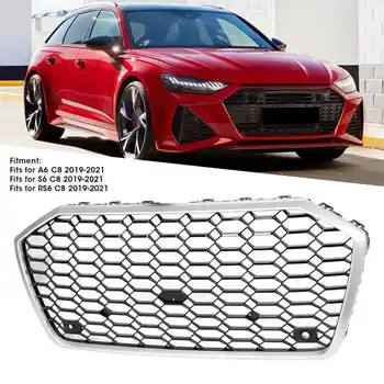 

Front Bumper Mesh Grille Refit for RS6 Style Accessory Fit for Audi A6 C8 2019-2021