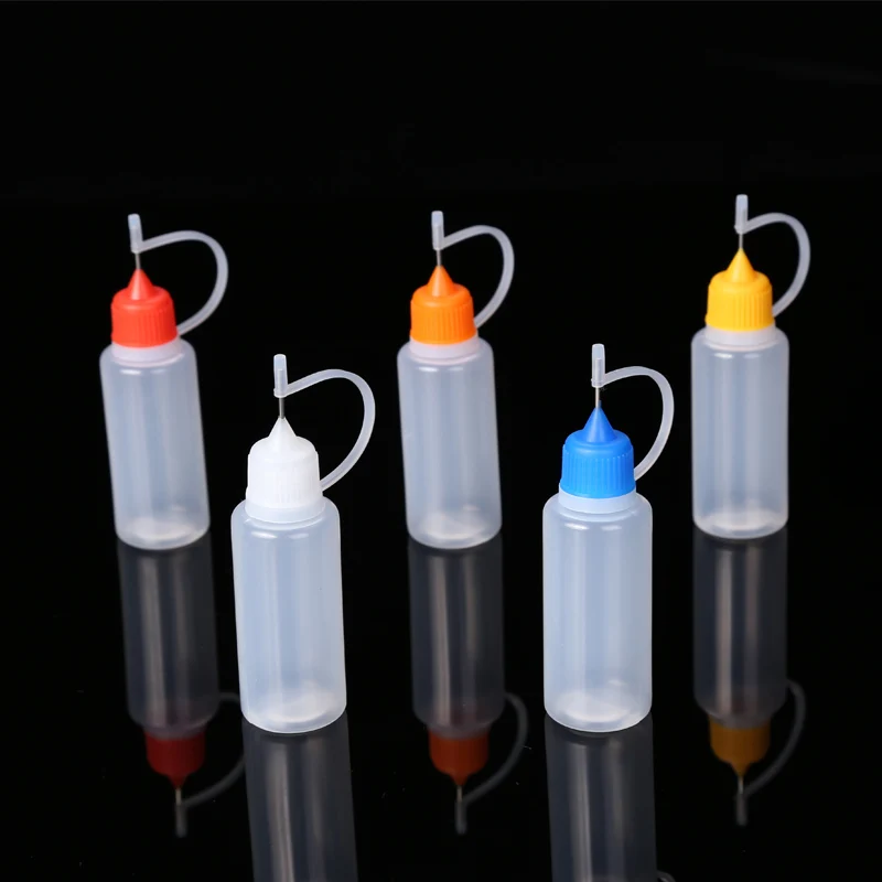 5-10 pcs/set 10/20/30/60ML Needle Tip Glue Applicator Bottles for Liquid Paint Glue Quilling DIY Scrapbooking Paper Crafts Tools