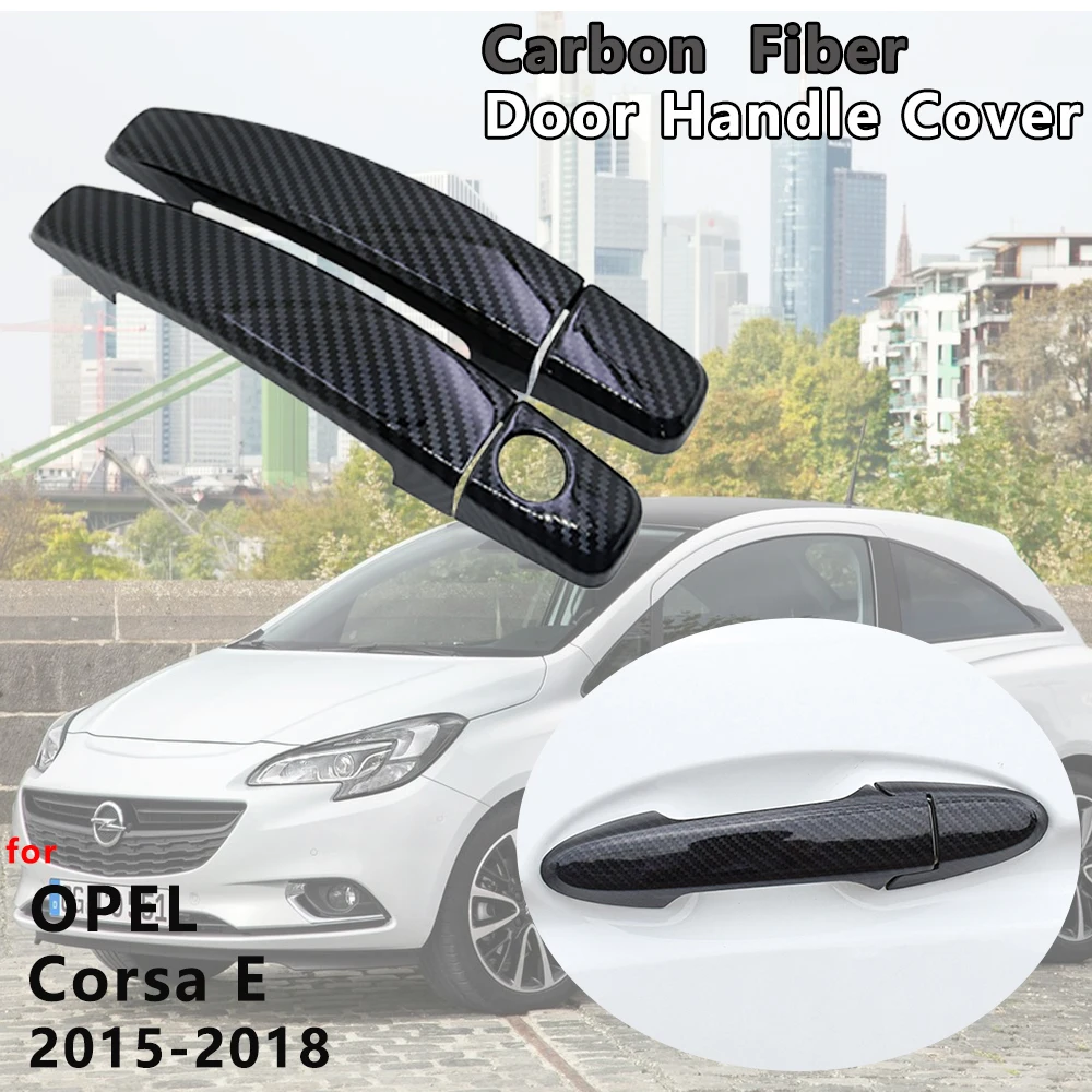 For Opel Corsa F 2020 2021 2022 2023 Carbon Fiber Outer Door Handle Cover  Car Decoration Protective Accessories Styling Stickers - AliExpress