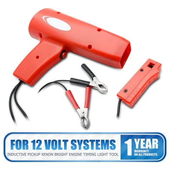 

Ignition Timing Gun Machine Timing 12V Ignition Timing Light Strobe Lamp Inductive Petrol Engine Timing Gun for Car Motorcycle