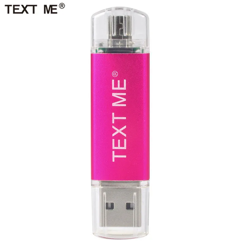 TEXT ME OTG USB2.0 64 Гб USB флешка usb 2,0 USB флеш-накопитель OTG 4 ГБ 8 ГБ 16 ГБ 32 ГБ usb2.0 флешка